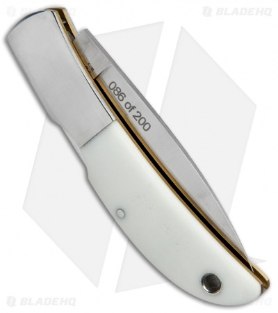 Al Mar Hawk Classic Gentleman's Pocket Knife White Micarta (2.5" Satin) 1002WM