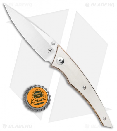 Alliance Designs Chisel Liner Lock Knife White Micarta (Satin)