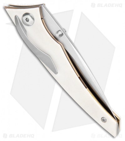 Alliance Designs Chisel Liner Lock Knife White Micarta (Satin)