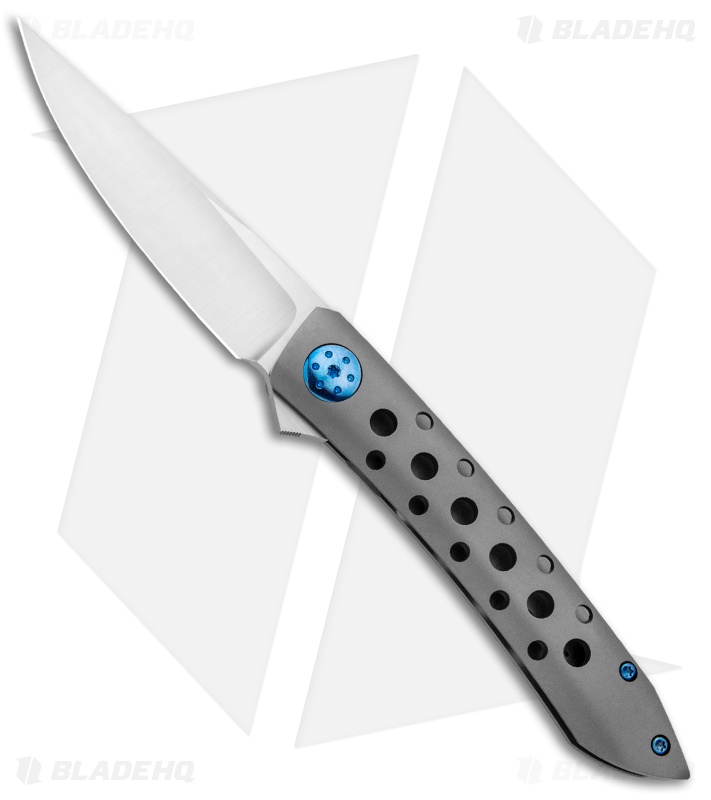 Alliance Designs Foster Anchovy - Titanium Flipper Knife | Holes
