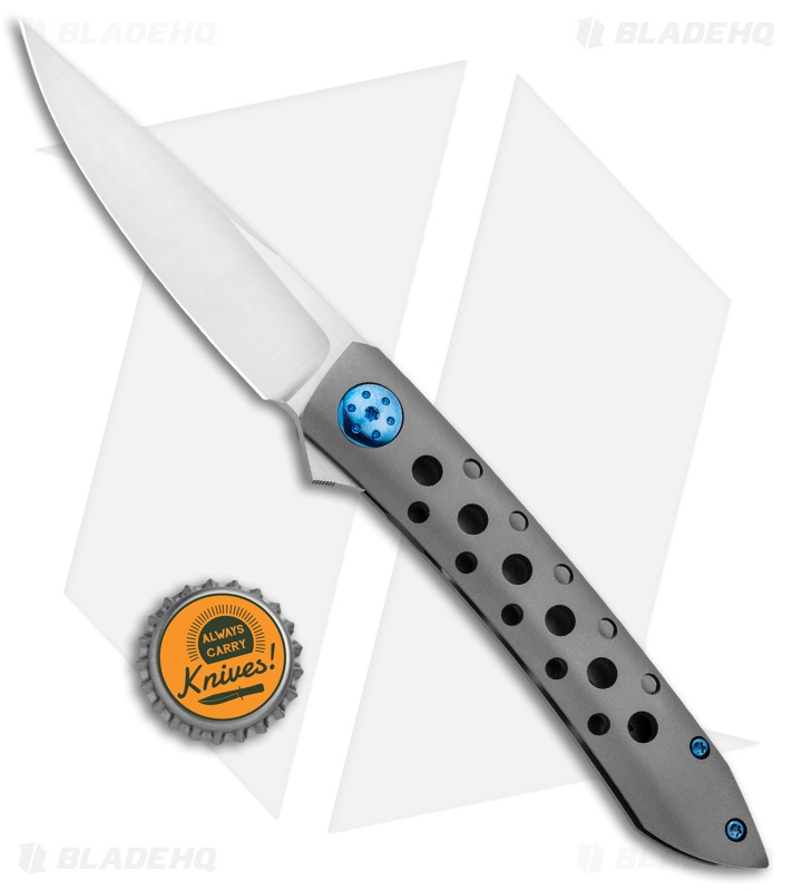Alliance Designs Foster Anchovy - Titanium Flipper Knife | Holes