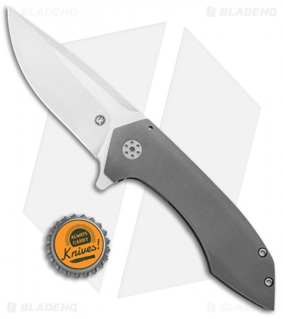 Alliance Designs Vi Knives Mini Veneno Frame Lock Knife Titanium (3.125" Satin)