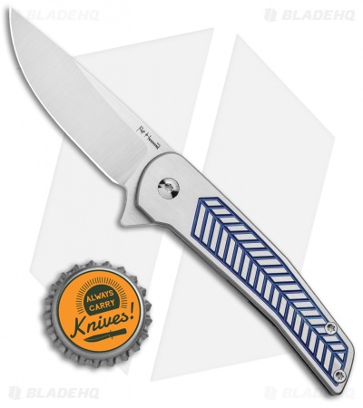 Alliance Designs Hammond Scout Titanium Flipper Knife Blue (2.25" Satin)