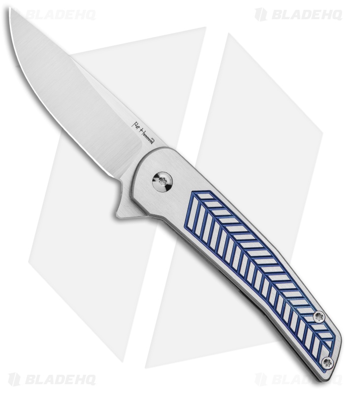 Alliance Designs Scout - Titanium Flipper Knife | Blue | Blade HQ