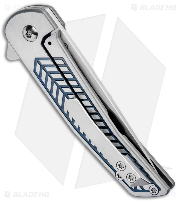 Alliance Designs Scout - Titanium Flipper Knife | Blue | Blade HQ