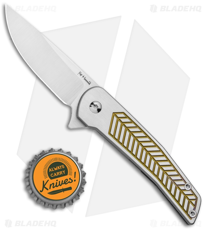 Alliance Designs Hammond Scout Titanium Flipper Knife Gold (2.25" Satin)