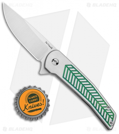 Alliance Designs Hammond Scout Titanium Flipper Knife Green (2.25" Satin)
