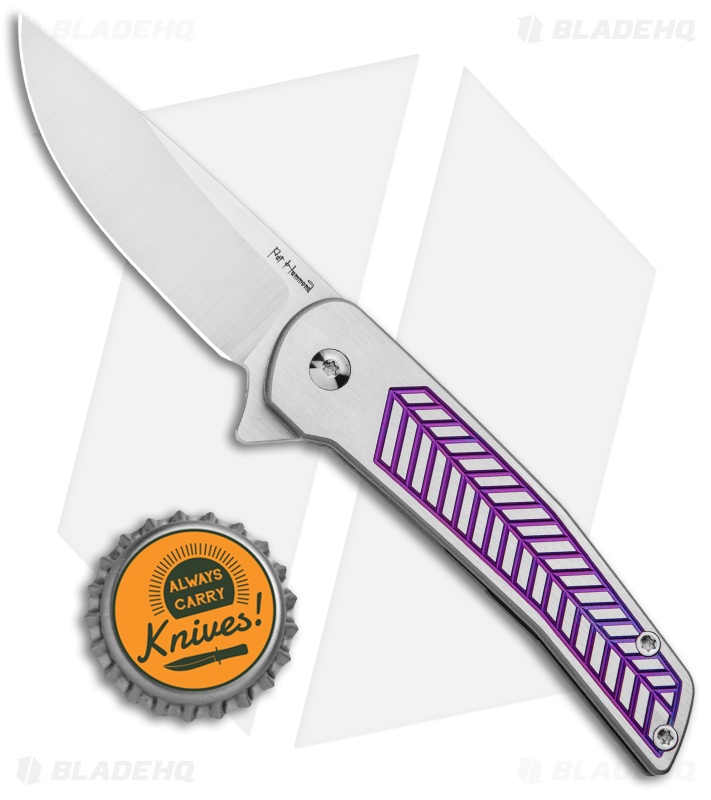 Alliance Designs Hammond Scout Titanium Flipper Knife Purple (2.25" Satin)