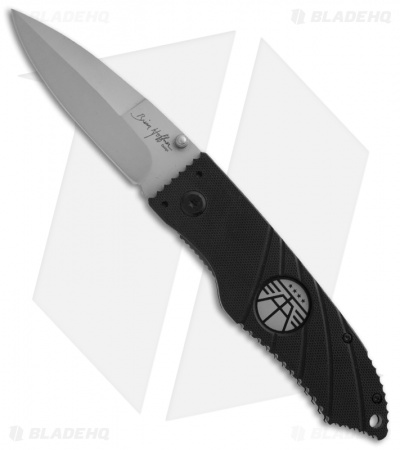 Hoffner Knives Liner Lock Knife Black G-10 (3.5" Bead Blast)