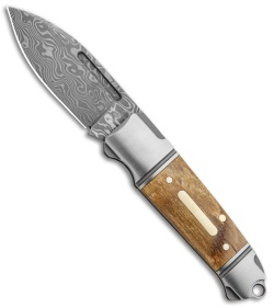 Andre de Villiers Mini Impi Slip Joint Knife Mammoth Molar (2" Damascus) AdV