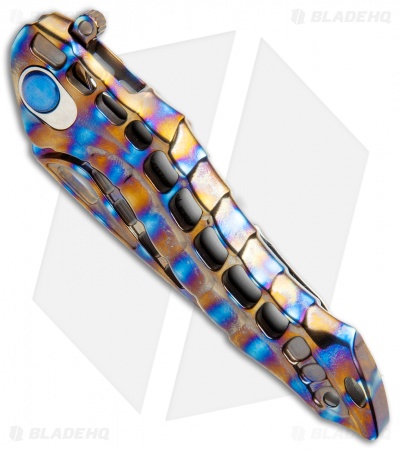 Andre de Villiers Alien Integral Frame Lock Knife Flamed Ti (3.5" BB)