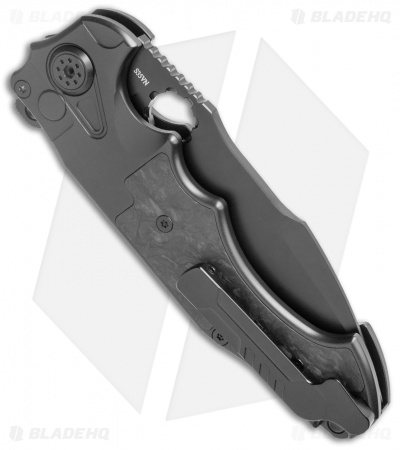 Andre de Villiers AdV Alpha Flipper Knife Carbon Fiber/Black Ti.  (4.4" Black)