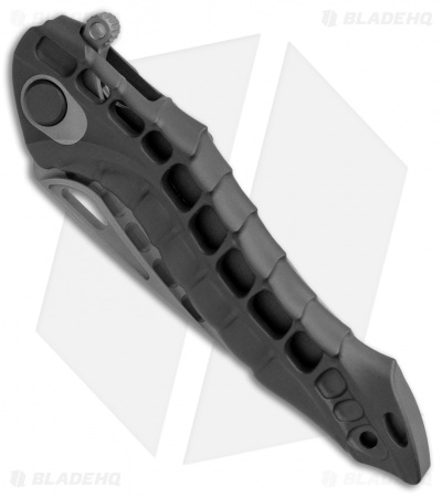 Andre de Villiers Alien Integral Frame Lock Knife Black/Gray Ti (3.5" Black)