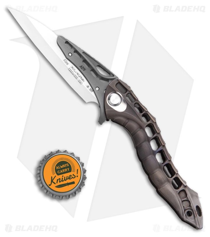 Andre de Villiers Custom "Alien" Integral Frame Lock Knife Ti (3.5" Satin)
