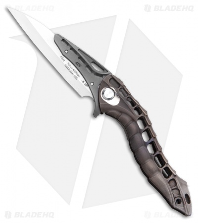 Andre de Villiers Custom "Alien" Integral Frame Lock Knife Ti (3.5" Satin)