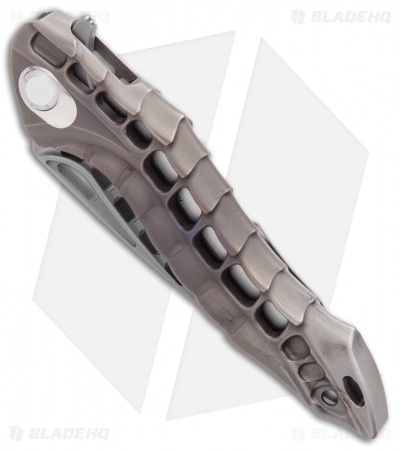 Andre de Villiers Custom "Alien" Integral Frame Lock Knife Ti (3.5" Satin)