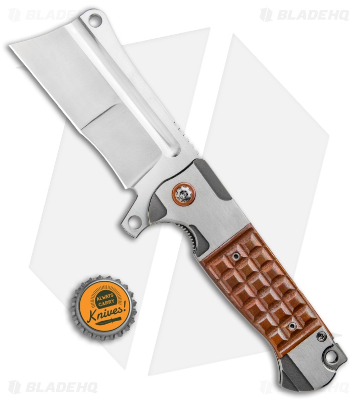 Andre de Villiers Custom Battle Cleaver Knife Copper Frag (4" Satin) AdV