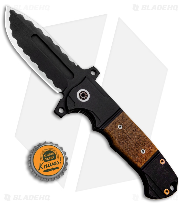 Andre de Villiers Custom DF Frame Lock Knife Kevlar/Blk Cerakote