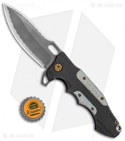 Andre de Villiers Custom Hummer Flipper Knife Holographic (4.25" Two-Tone) AdV