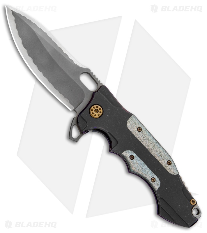 Andre de Villiers Custom Hummer Flipper Knife Holographic (4.25" Two-Tone) AdV