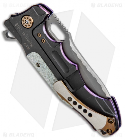 Andre de Villiers Custom Hummer Flipper Knife Holographic (4.25" Two-Tone) AdV