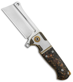 Andre de Villiers Mini Cleaver Knife Copper Shred CF (3.25" Satin) AdV