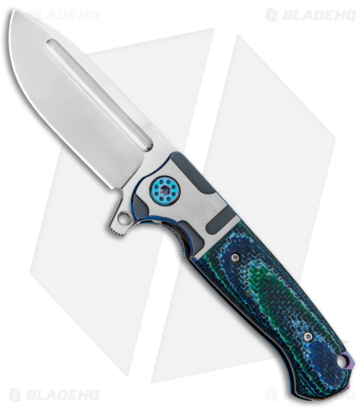 Andre de Villiers Custom Mini Pathfinder Knife Carbon Fiber Twirl (3.2" Satin)