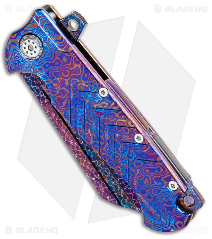 Andre de Villiers Custom Tac-Butcher Knife Full Mokuti (4" Dragonskin Damascus)