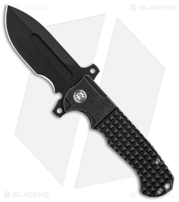 Andre de Villiers DF Frag Recurve Knife Black Titanium (3.88" Black SW) AdV