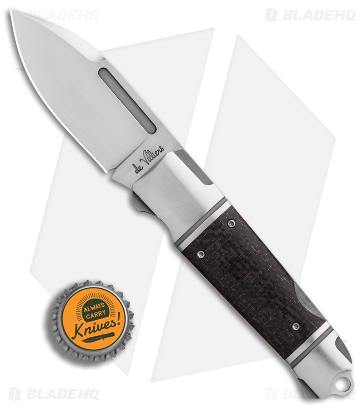 Andre de Villiers Impi Lockback Knife LSCF w/ Pocket Clip (3.1" Satin) AdV