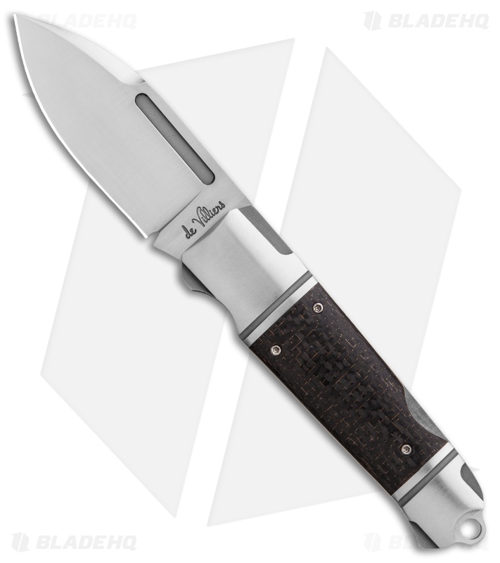 Andre de Villiers Impi Lockback Knife LSCF w/ Pocket Clip (3.1" Satin) AdV