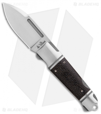 Andre de Villiers Impi Lockback Knife LSCF w/ Pocket Clip (3.1" Satin) AdV