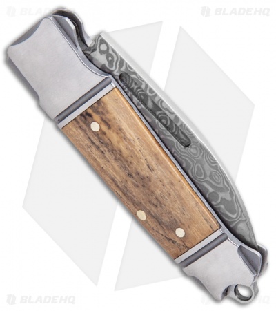 Andre de Villiers Mini Impi Slip Joint Knife Wood (2" Damascus) AdV