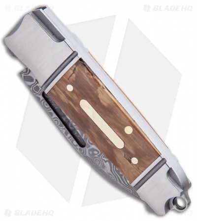Andre de Villiers Mini Impi Slip Joint Knife Wood (2" Damascus) AdV