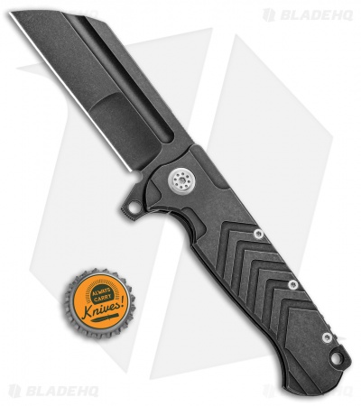 Andre de Villiers Mid-Tech Tac Butcher DG Frame Lock Knife (4" Black)