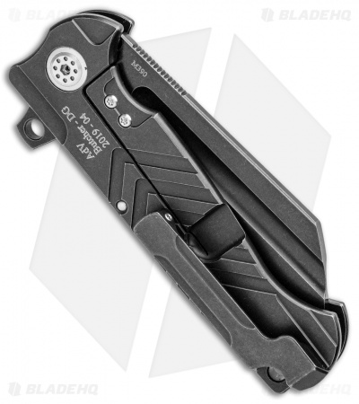 Andre de Villiers Mid-Tech Tac Butcher DG Frame Lock Knife (4" Black)