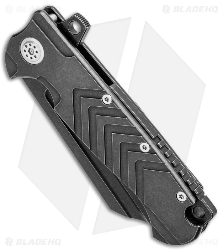 Andre de Villiers Mid-Tech Tac Butcher DG Frame Lock Knife (4" Black)