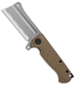 Andre de Villiers Mini Cleaver Knife Arrow FDE Titanium (3.25" Hamon) AdV 