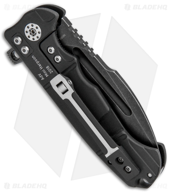 Andre De Villiers Mini Harpoon Knife Black Ti/Kevlar (3.1" Black SW) AdV