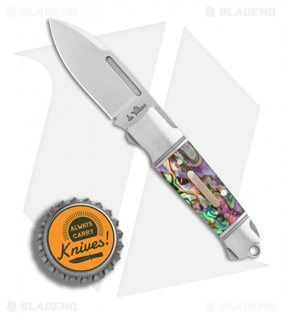 Andre de Villiers Mini Impi Slip Joint Knife Abalone (2" Satin) AdV