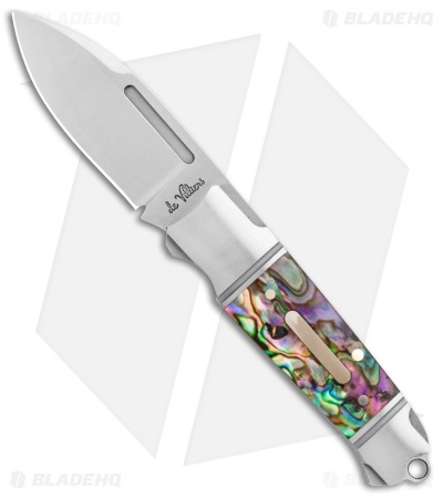 Andre de Villiers Mini Impi Slip Joint Knife Abalone (2" Satin) AdV