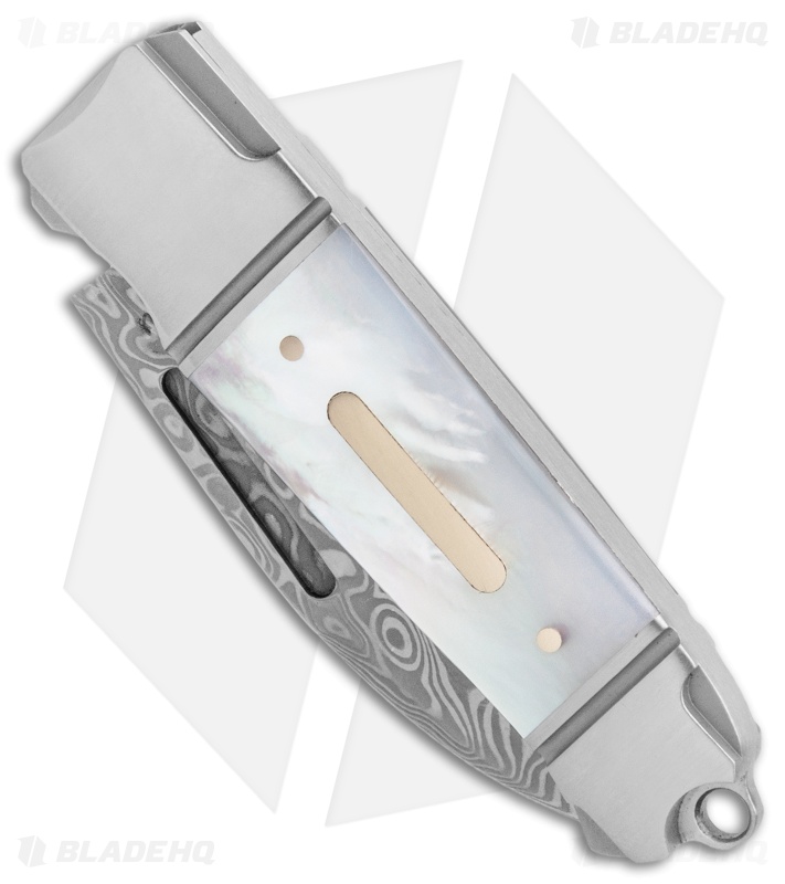 Andre de Villiers Mini Impi Slip Joint Knife Mother of Pearl (2" Damascus) AdV
