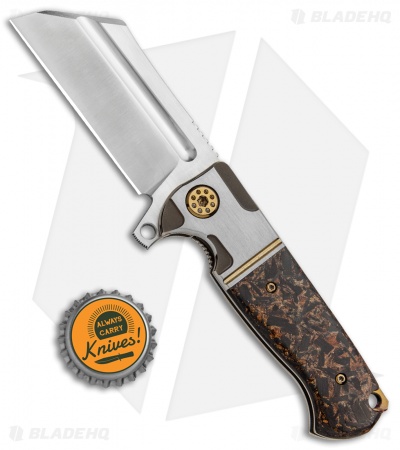 Andre de Villiers Mini War Hulk Frame Lock Knife Copper Shred (3.25" Satin) AdV