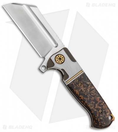 Andre de Villiers Mini War Hulk Frame Lock Knife Copper Shred (3.25" Satin) AdV