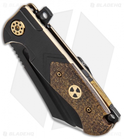 Andre de Villiers Mini War Hulk Frame Lock Knife Nuclear LSCF (3.25" Black) AdV