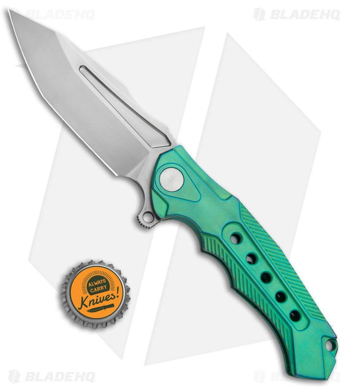 Andre De Villiers Ronin R1 Hybrid | Integral Flipper Knife | Green