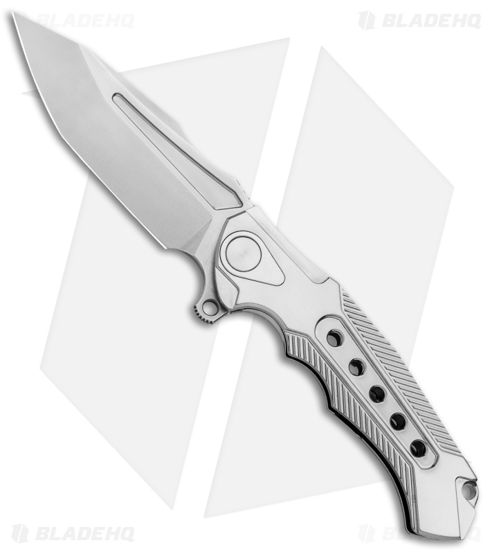 Andre De Villiers Ronin R1 Hybrid Integral Flipper Knife Titanium (4.1" BB) AdV