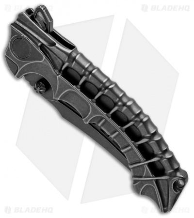 Andre De Villiers Scavenger Frame Lock Knife Black Ti (4.25" Black) AdV