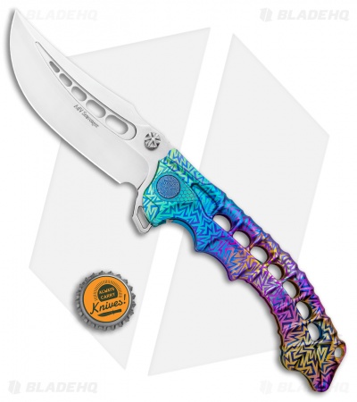 Andre De Villiers Scavenger Frame Lock Knife Colored Ti (4.25" Satin) AdV