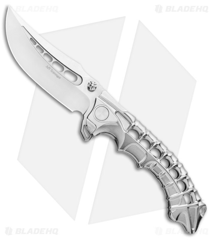 Andre De Villiers Scavenger Frame Lock Knife Satin Ti (4.25" Satin) AdV